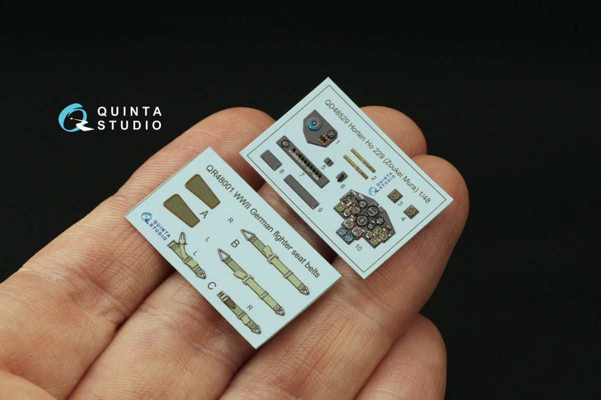 Quinta Studio QD48529 Horten Ho 229 3D-Printed &amp;amp; colored Interior on decal paper (Zoukei Mura SWS) 1/48 – image 3