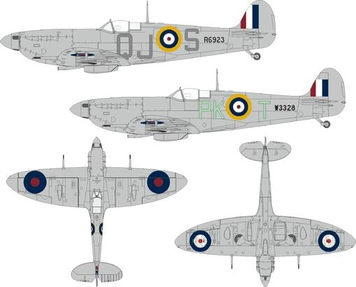 Eduard JX348 Spitfire Mk. Vb early British national insignia KOTARE 1/32
