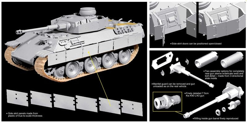 Dragon 6835 Bergepanther with Aufgesetztem Pz.Kpfw.IV Turm Als Befeh 1/35 – image 2