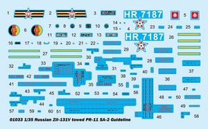 Trumpeter 01033 Russian Zil-131V towed PR-11 SA-2 Guideline 1/35 – zdjęcie 3