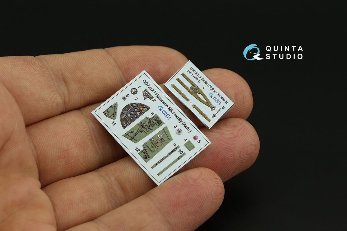 Quinta Studio QD72123 Hurricane Mk.I family 3D-Printed coloured Interior on decal paper (Airfix) 1/72 – zdjęcie 5