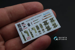 Quinta Studio QD48102 A6M2 3D-Printed &amp;amp; coloured Interior on decal paper (for Hasegawa kit) 1/48 – zdjęcie 4