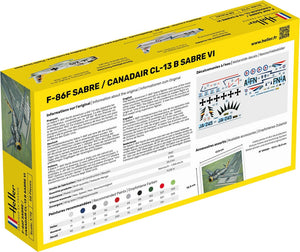 Heller 56277 F-86F SABRE / CANADAIR CL-13 B SABRE VI - Starter Kit 1/72 – zdjęcie 2
