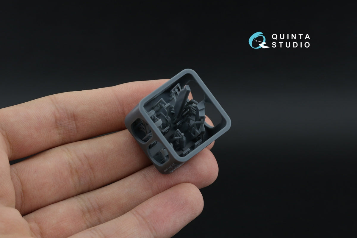 Quinta Studio QD+48639 Ka-50 (blue-grey panels) 3D-Printed &amp; coloured Interior on decal paper (Italeri) (with 3D-printed resin parts) 1/48