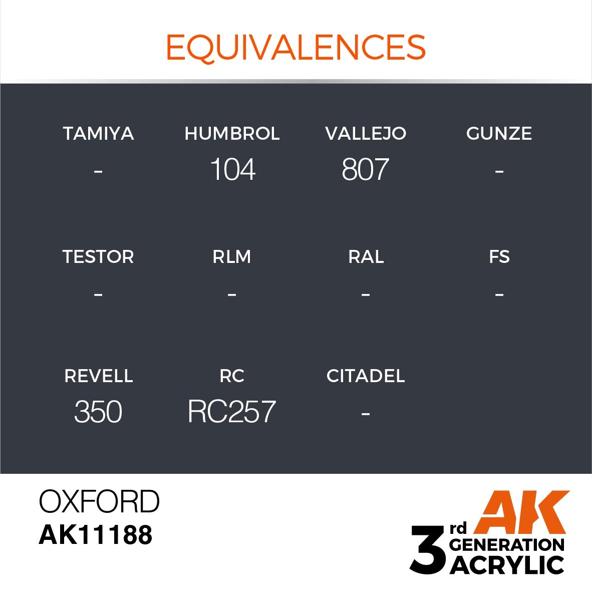 AK Interactive AK11188 OXFORD – STANDARD 17ml – image 3