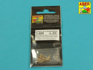 Aber 200L-03 Zestaw 20 luf 20 mm L/70 Oerlikon Mk.10 do okrętów US 1/200
