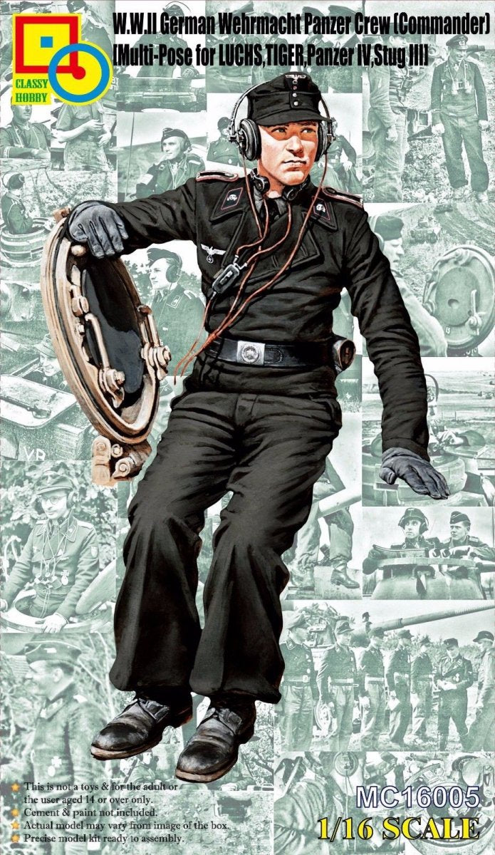 Classy Hobby MC16005 WWII German Wehrmacht Panzer Crew Commander 1/16