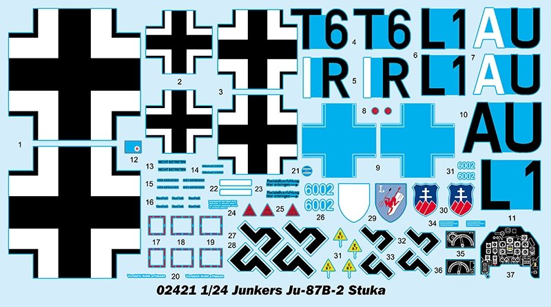 Trumpeter 02421 Junkers Ju-87B-2 Stuka 1/24 – zdjęcie 5