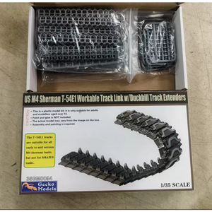 Gecko Models 35GM0094 US M4 Sherman T-54E1 Workable Track Link w/ Duckbill Track Extenders 1/35 – zdjęcie 3