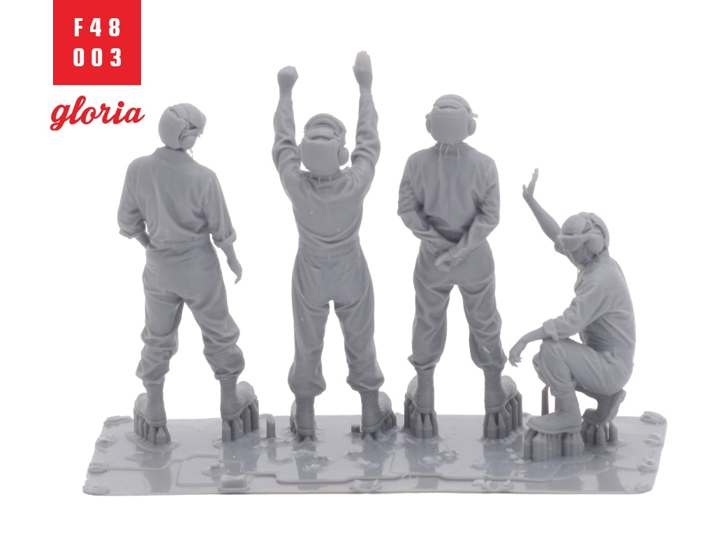 Gloria F48003 USMC Ground Crew 4 x 3D Printed figures 1/48 – zdjęcie 7