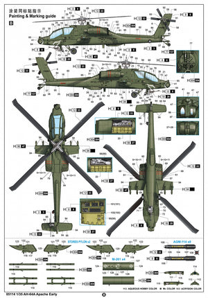 Trumpeter 05114 AH-64A Apache Early 1/35 – zdjęcie 4