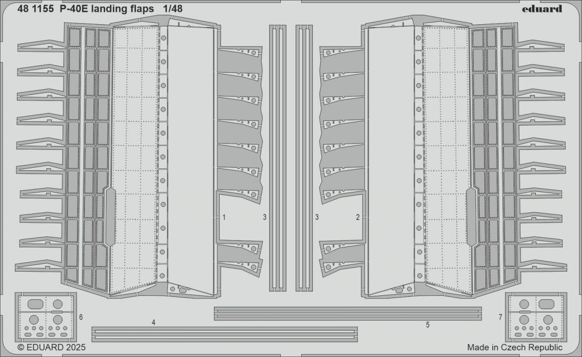 Eduard 481155 P-40E landing flaps Eduard 1/48