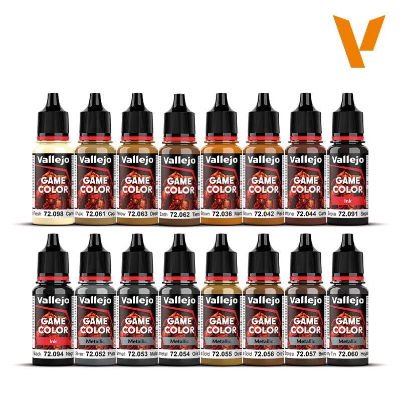 Vallejo 72189 Game Color Set Leather Metal 16x18ml – zdjęcie 2
