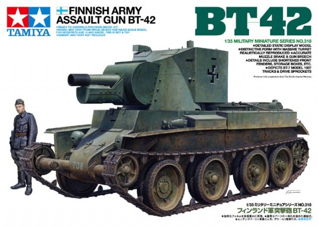 Tamiya 35318 Finnish Army Assault Gun BT-42 1/35 – zdjęcie 2