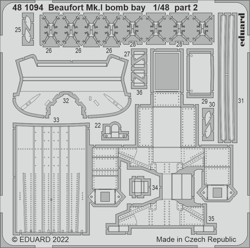 Eduard BIG49361 Beaufort Mk. I PART II ICM 1/48 – image 2