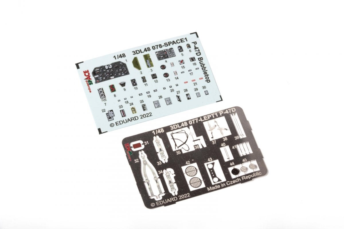 Eduard 3DL48078 P-47D Bubbletop SPACE TAMIYA 1/48 – immagine 2