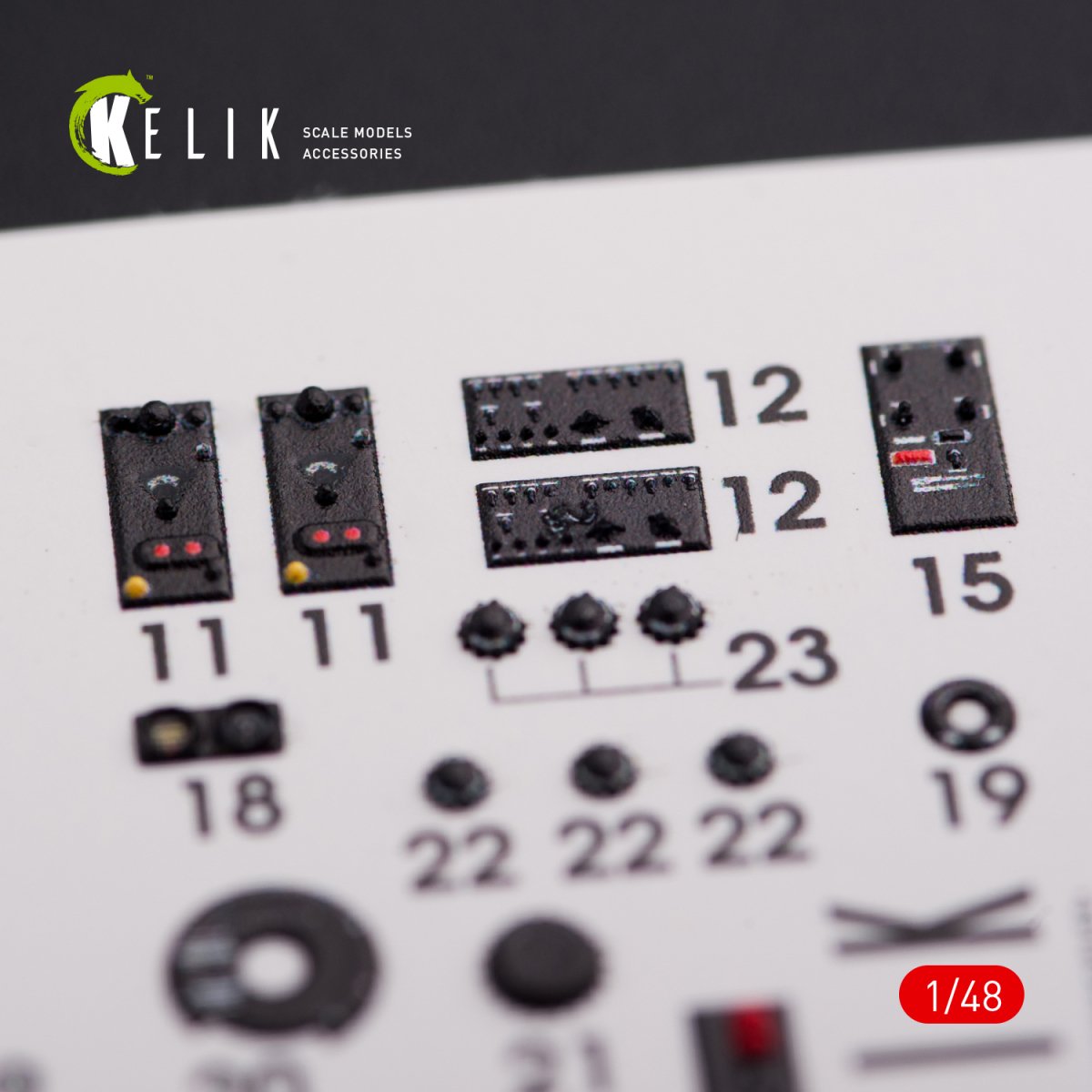KELIK K48013 F-82 (F,G) &amp;quot;TWIN MUSTANG&amp;quot; INTERIOR 3D DECALS FOR MODELSVIT KIT 1/48 – zdjęcie 5