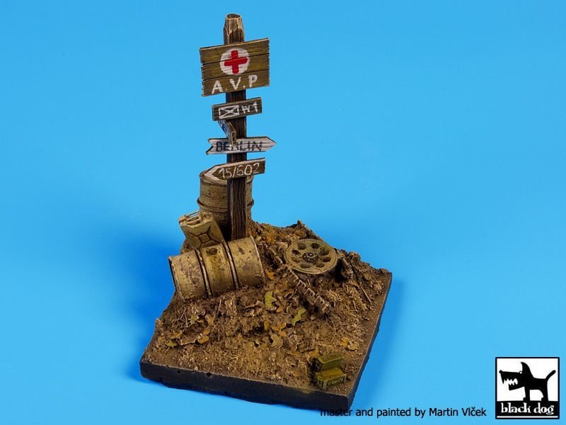 Black Dog D35042 Road signs base 1/35 – zdjęcie 5