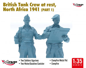 Mirage Hobby 350012 British Tank Crew at Rest, North Africa 1941 (Part I) 1/35 – image 6
