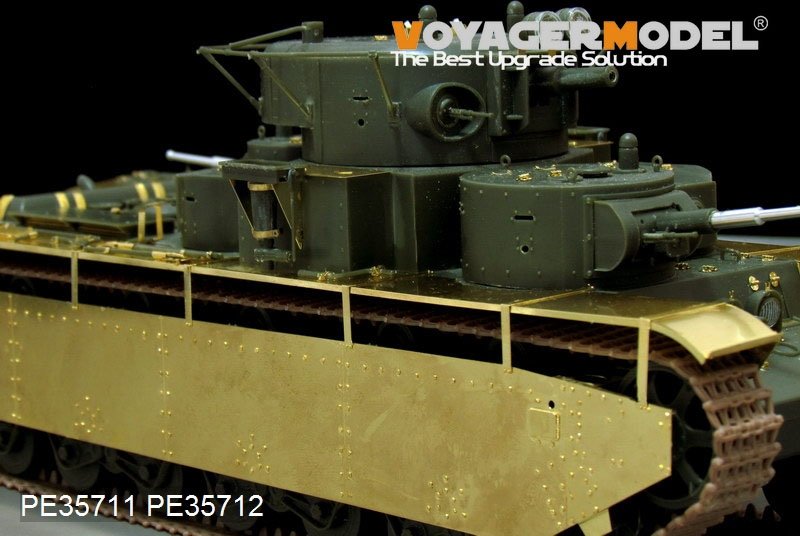 Voyager Model PE35712 WWII Russian T-35 Heavy Tank Fenders/Track Covers (For HobbyBoss 83841) 1/35 – immagine 2