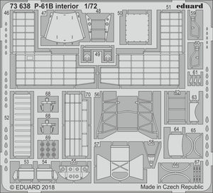 Eduard 73638 P-61B interior 1/72 HOBBY BOSS – immagine 2