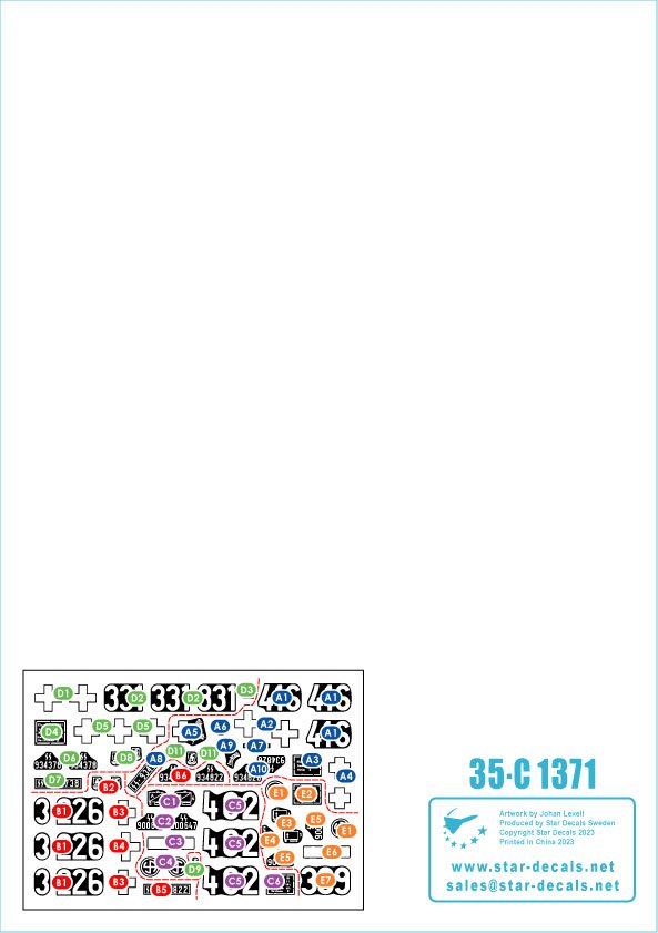 Star Decals 35-C1371 SdKfz 250 neu 2 SdKfz 250/1, SdKfz 250/3 and SdKfz 250/7 - Waffen-SS markings 1/35 – immagine 2