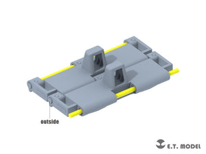 ET Model P35-095 WWII USARMY M4 Sherman T66 Workable Track For ASUKA/DRAGON/TAMIYA/TASCA Kit 1/35 – image 2