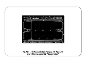 Aber 72A04 Side skirts for PzKpfw IV, Ausf.G, early Brummbar 1/72 – image 3