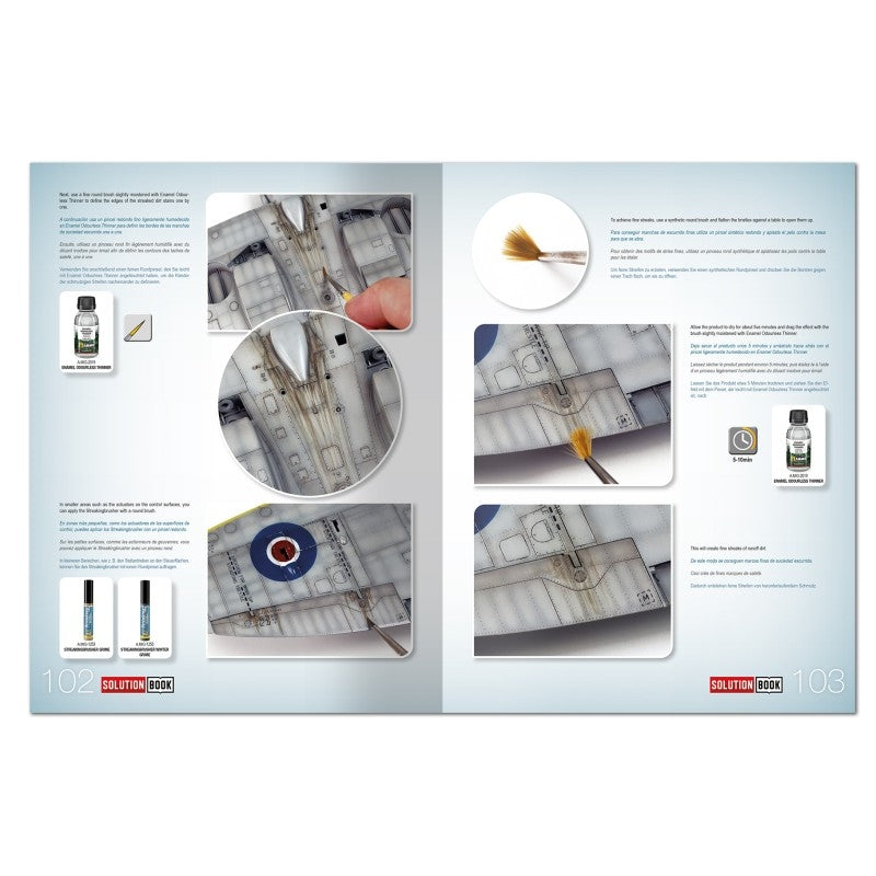 AMMO by Mig Jimenez 6536 SOLUTION BOOK 34 - BLACK EDITION - How to Paint Late WWII RAF Aircraft (Multilingual)