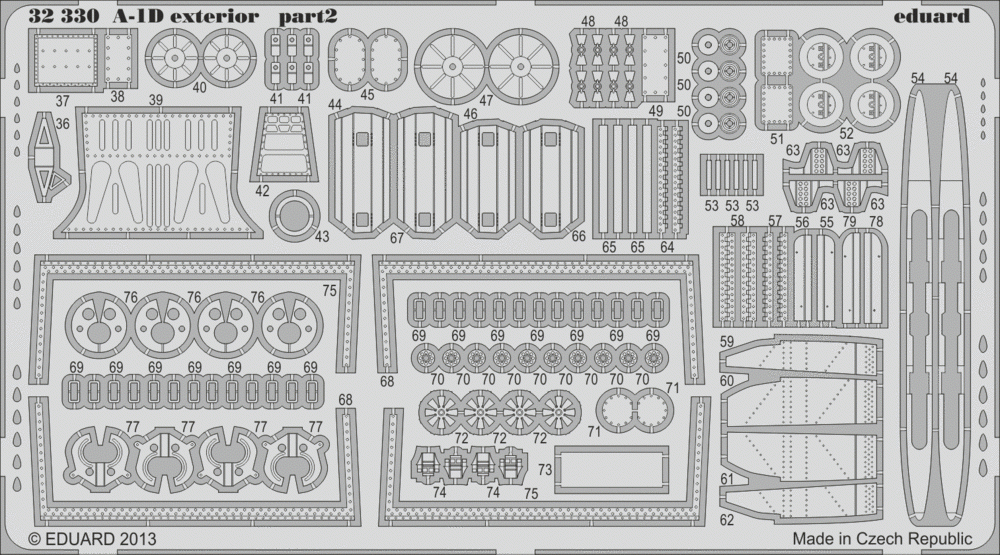 Eduard 32330 A-1D exterior 1/32 Trumpeter – zdjęcie 2