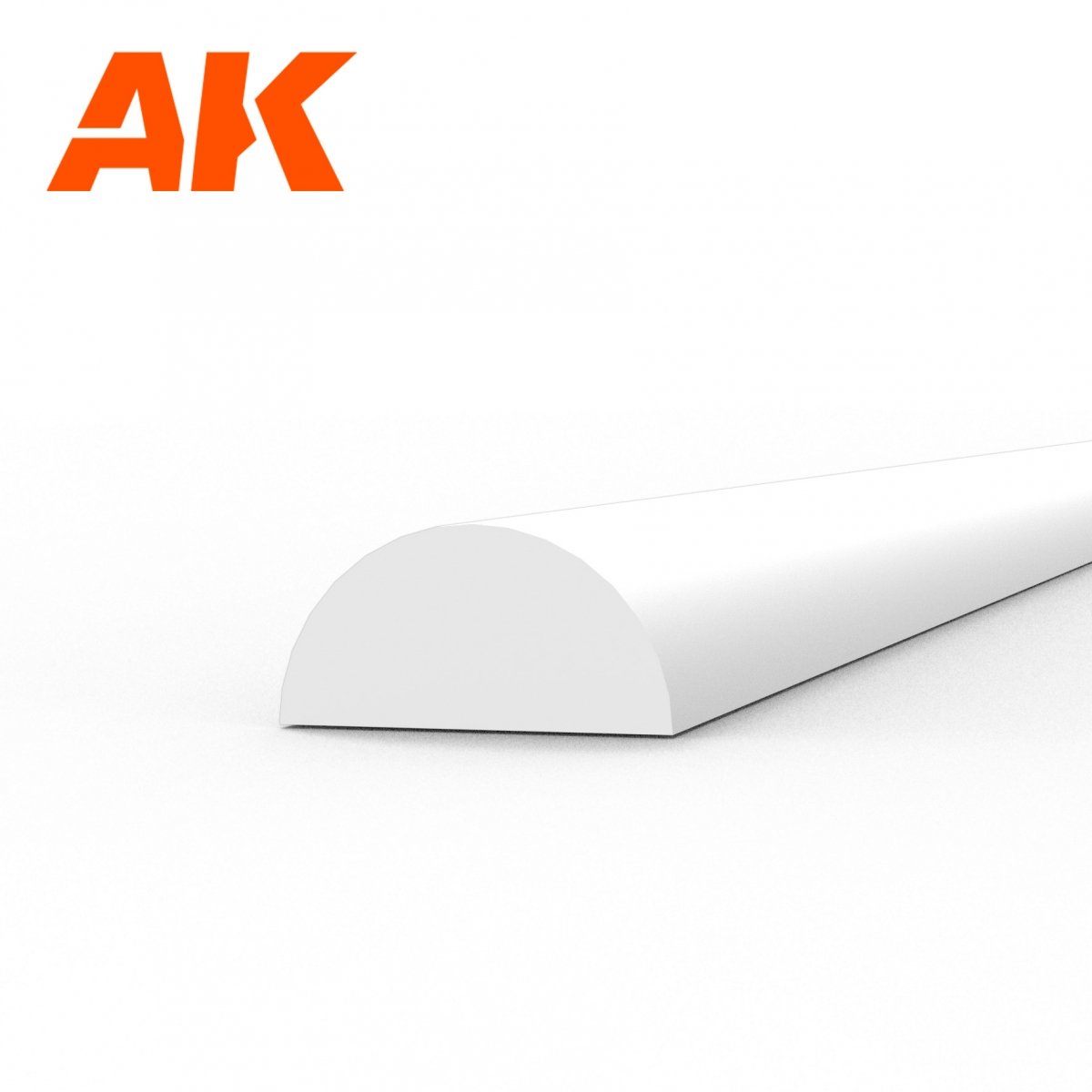 AK Interactive AK6553 HALF CANE 3.00 X 350MM – STYRENE HALF CANE – (3 UNITS) – zdjęcie 2