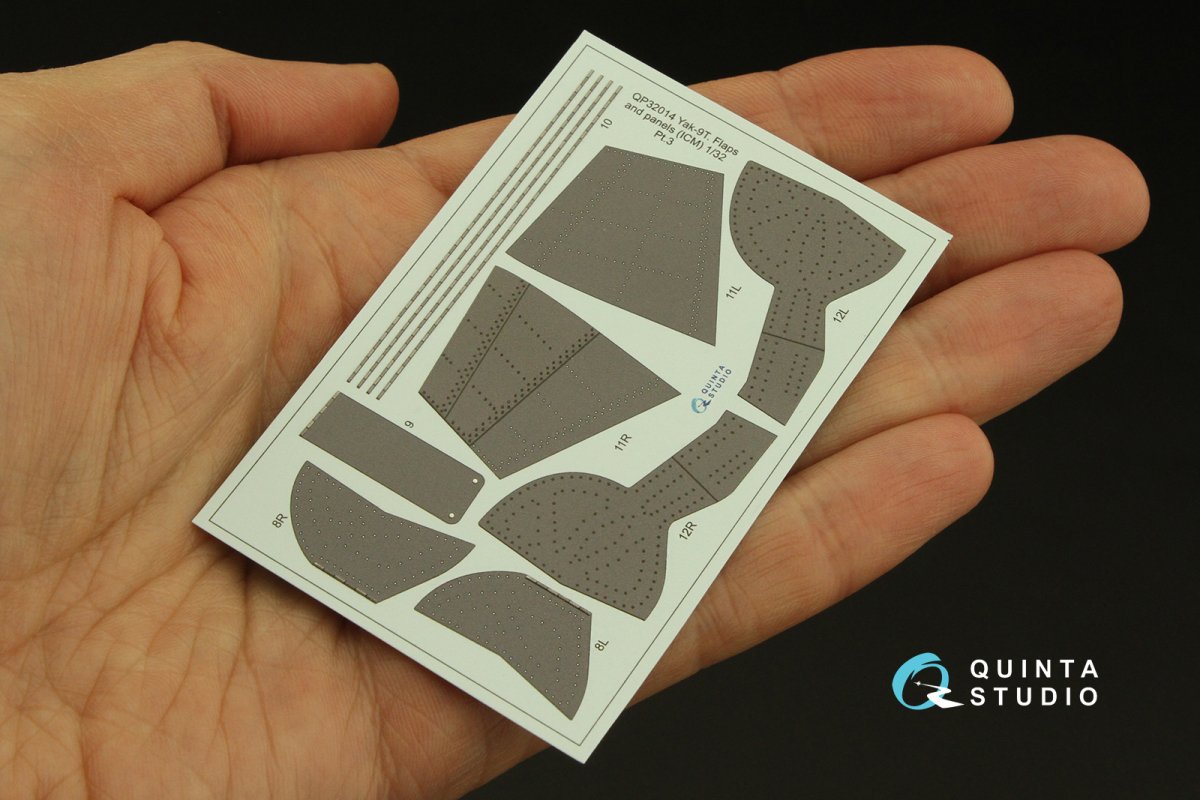 Quinta Studio QP32014 Yak-9T Flaps and Panels (ICM) 1/32 – zdjęcie 6