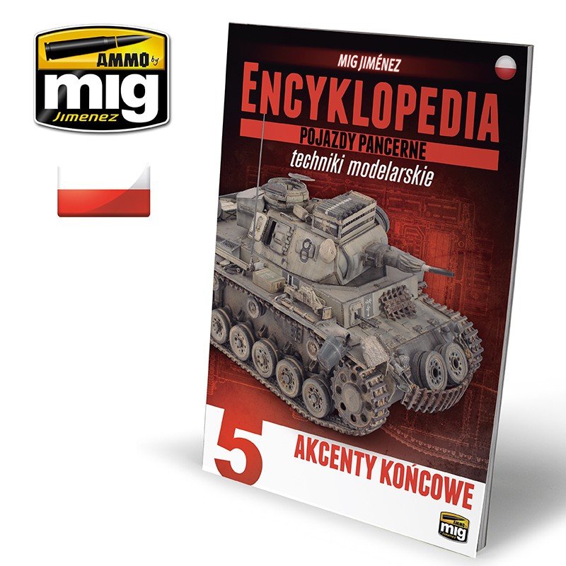 Ammo of Mig Jimenez 6199 Encyklopedia Technik Modelarskich - Pojazdy Pancerne (język polski) - Komplet 6 tomów plus twarda obwoluta – zdjęcie 6