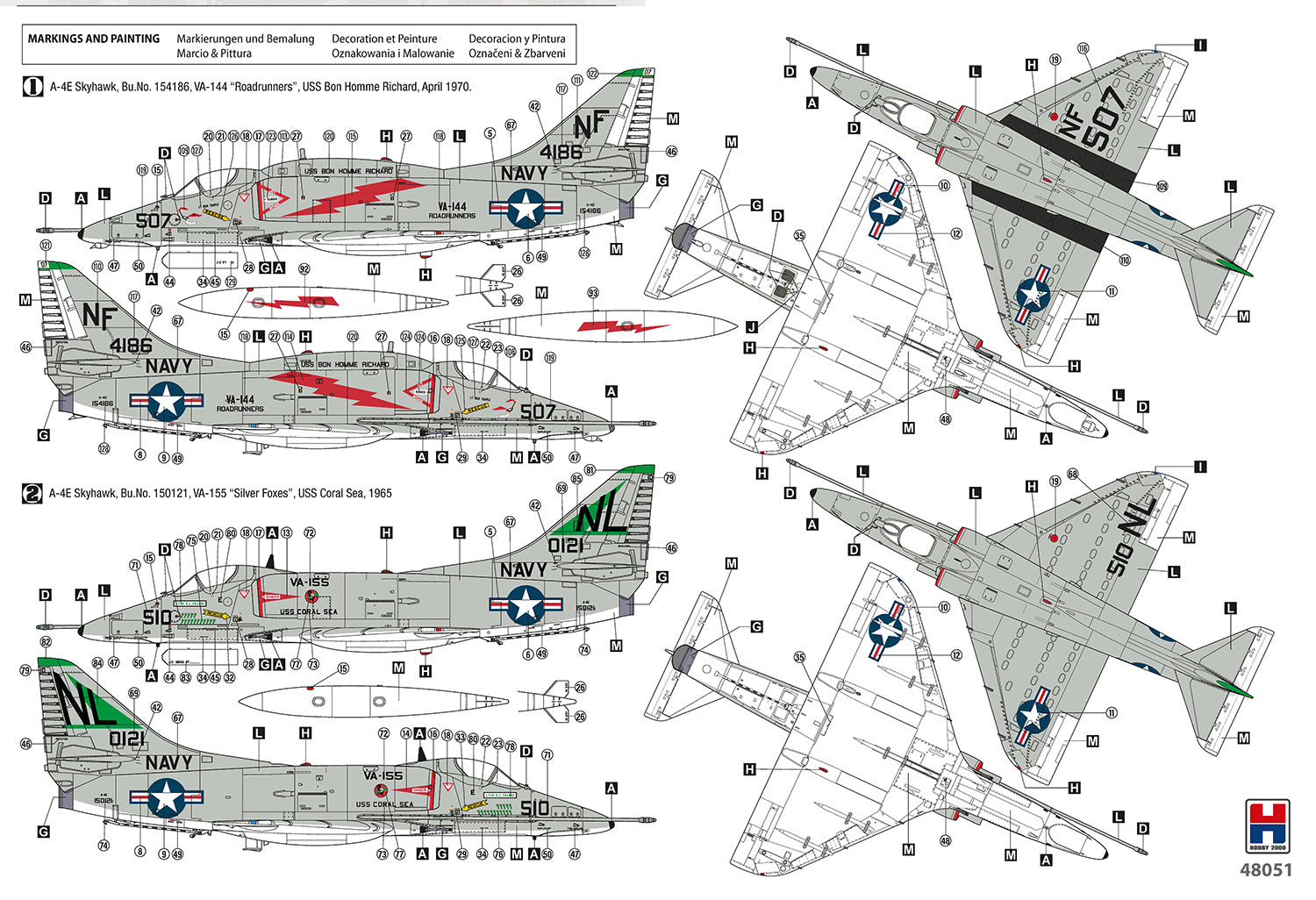 Hobby 2000 48051 Douglas A-4E/F Skyhawk 1/48 – obrázek 2