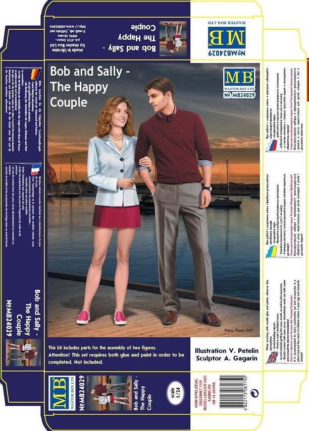 Master Box 24029 Dangerous Curves Series. Bob and Sally - The Happy Couple 1/24 – zdjęcie 4