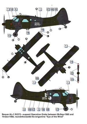 Dora Wings 48062 Beaver AL.1 (DHC-2) Army Liaison Aircraft 1/48 – obrázek 4
