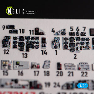 Kelik K72167 SU-17M4P/22M4 - interior 3D decals for ModelSvit kit 1/72