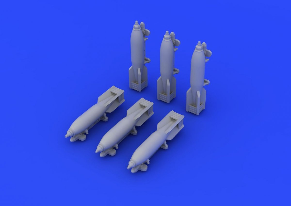 Eduard 672069 B.534 bombs &amp;amp; racks 1/72 (EDUARD) – zdjęcie 4