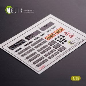 KELIK K35001 KAMAZ 4310 INTERIOR AND EXTERIOR 3D DECALS FOR ANY KIT 1/35 – zdjęcie 2
