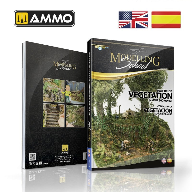 AMMO of Mig Jimenez 6254 MODELLING SCHOOL - How to use Vegetation in your Dioramas (Bilingual- English, Spanish) – zdjęcie 2