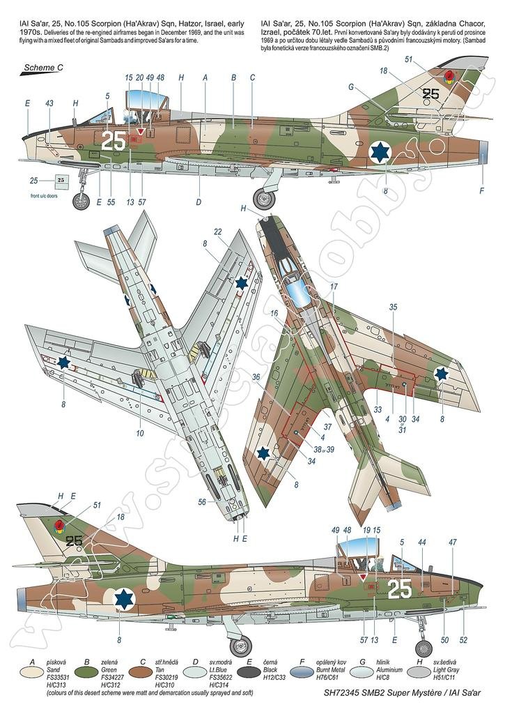 Special Hobby 72345 SMB-2 Super Mystère &amp;#39;Sa’ar – Israeli Storm in the Sky&amp;#39; 1/72 – immagine 5