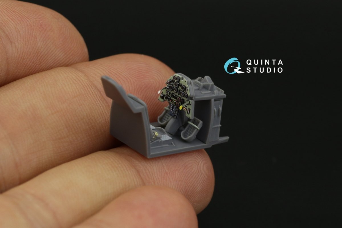 Quinta Studio QD72009 Bf 109E 3D-Printed &amp;amp; colored Interior on decal paper (Special Hobby) 1/72 – image 9