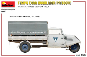 MiniArt 35371 Tempo E400 Hochlader Pritsche German 3-wheel delivery truck 1/35 – zdjęcie 11