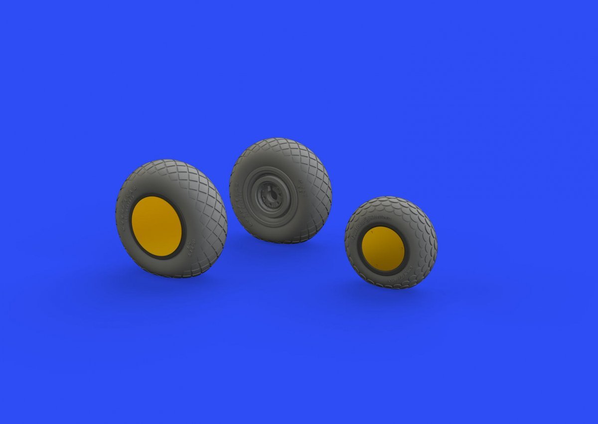 Eduard 648782 P-38J wheels TAMIYA 1/48 – zdjęcie 2