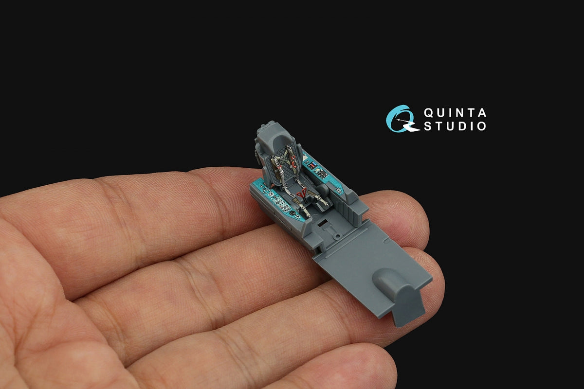 Quinta Studio QD72108 MiG-21PFM Emerald panels 3D-Printed &amp;amp; colored Interior on decal paper (Eduard) 1/72 – image 11