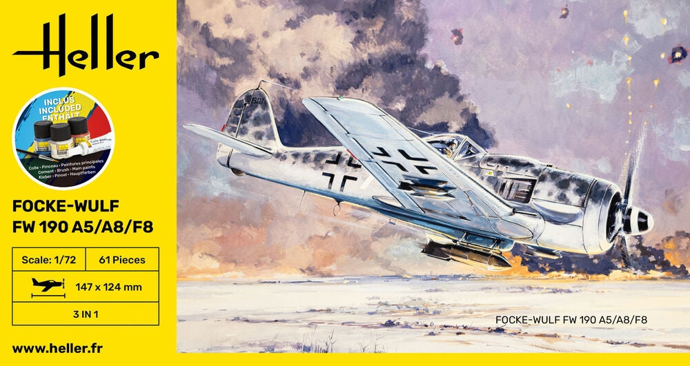 Heller 56235 Focke-Wulf FW 190 A5/A8/F8 - Starter Kit 1/72