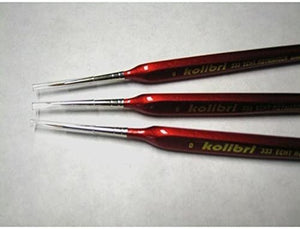 Harder &amp;amp; Steenbeck 170002 Brush set 333, size 10/0. Set of 3.