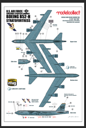 Modelcollect UA72200 B-52H U.S. Stratofortress strategic Bomber 1/72 – zdjęcie 22