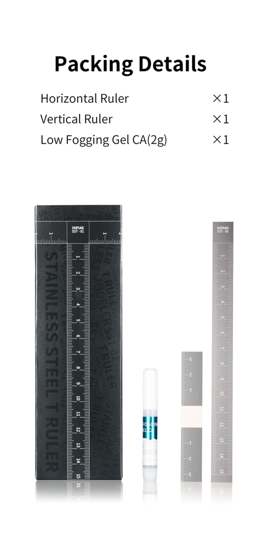 DSPIAE SST-01 Stainless Steel T-Ruler – Bild 2