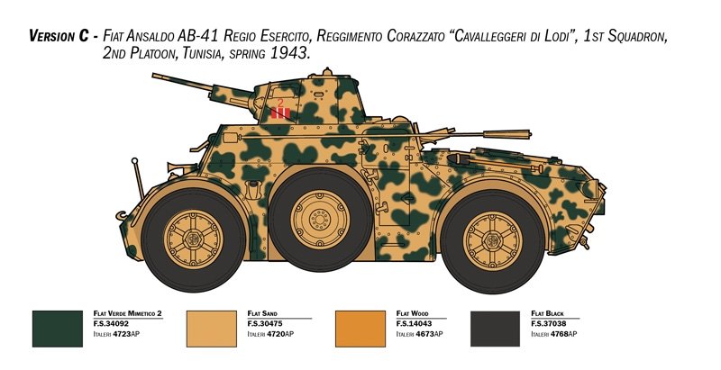 Italeri 6591 Autoblinda AB 41 with Bersaglieri El Alamein 1/35 – image 5